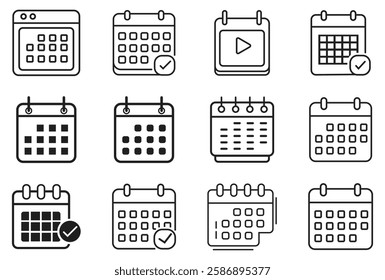 Calendar Icon, Calendar, Calendar Outline, Calendar Outline Icon, Outline