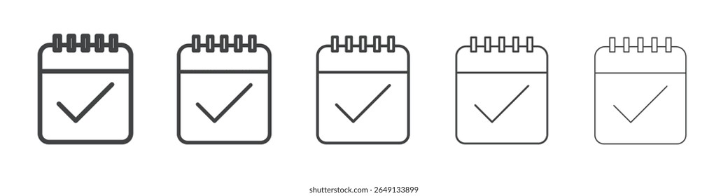 Kalendersymbol, Gliederungsgrafik, Vektorsymbol