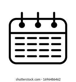 Diseño vectorial de esquema de calendario