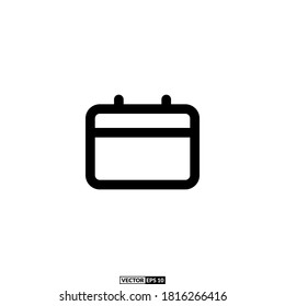 diseño vectorial de esquema de icono de calendario