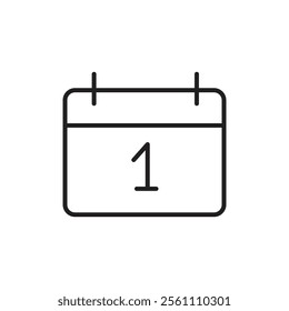 Calendar Icon Outline vector line symbol