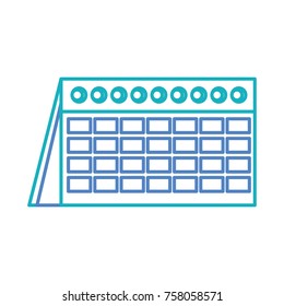 calendar icon over white background vector illustration