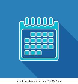 Calendar icon. Calendar page symbol. Vector illustration