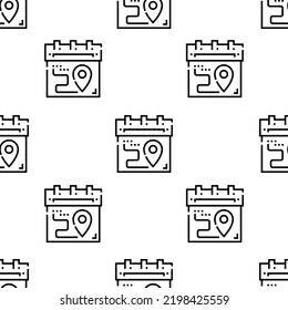 patrón de icono de calendario. Patrón de calendario sin inconvenientes en el fondo blanco.