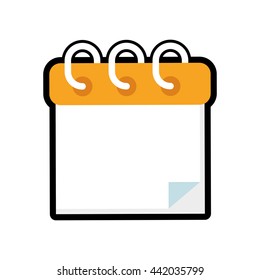 Calendar icon. Planner design. vector graphic