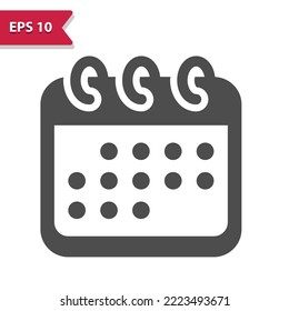 Calendar Icon. Professional, pixel perfect icon, EPS 10 format.