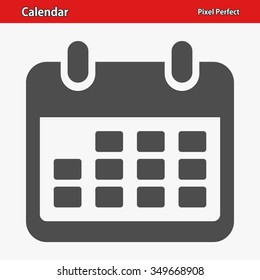 Calendar Icon. Professional, pixel perfect icons optimized for both large and small resolutions. EPS 8 format.