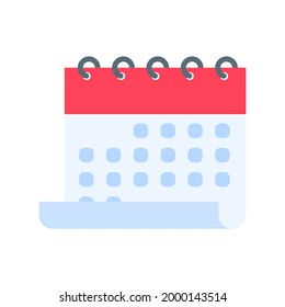 Calendar icon. A red calendar for reminders of appointments and important festivals in the year.