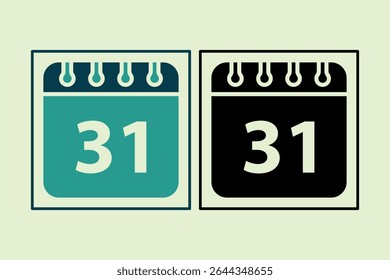 Calendar icon. icon related to UI elements. suitable for web site, app, user interfaces,element, printable etc. solid icon style. simple vector design editable