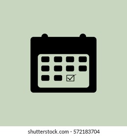 Calendar icon, reminder of day  vector illustration