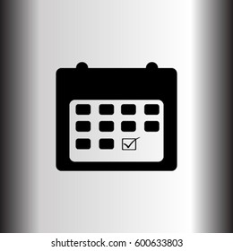 Calendar icon, reminder of day  vector illustration