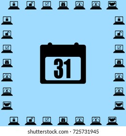 Calendar icon, reminder vector illustration