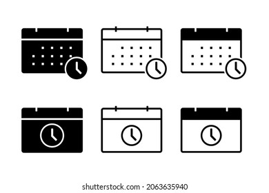 Icono de calendario. Calendario, cita, símbolo de fecha importante. Vector de ilustración.