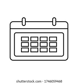 Calendar icon. Schedule, appointment on a white background.eps 10