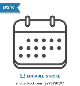 Calendar Icon. Schedule, Appointment, Calendar Page. Professional, pixel perfect icon, EPS 10 format.