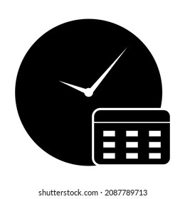 Calendar icon. schedule, date icon vector illustration
