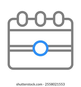 Calendar icon, schedule and event planner concept, simple design.