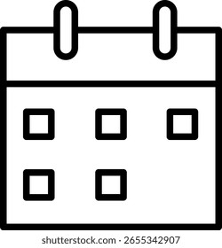 Calendar Icon for Schedule and Event Planning