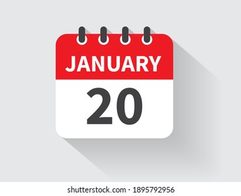 Calendar icon. Schedule icon isolated on gray background. Flat design. Vector illustration.