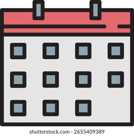 Calendar Icon for Schedule and Planning