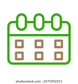 Calendar icon, schedule planning concept. Time management and organization.