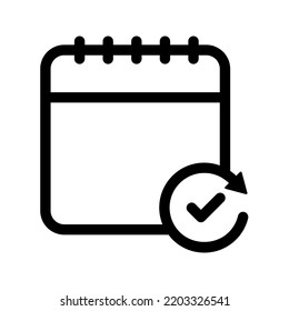 Calendar icon. schedule sign. date symbol. vector illustration