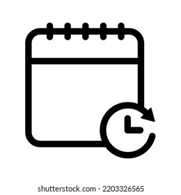 Calendar icon. schedule sign. date symbol. vector illustration