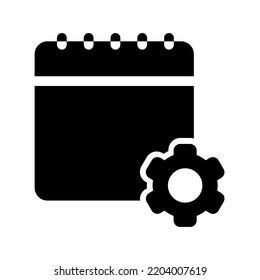 Icono de calendario. signo de programación. símbolo de fecha. ilustración vectorial