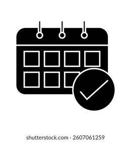 Calendar icon. schedule sign. date symbol. vector illustration