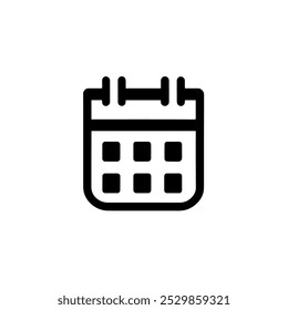 Kalendersymbol für Planung, Datumsverwaltung, Ereignisplanung und Organisation