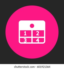 Calendar icon. Schudle vector