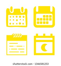 calendar icon set