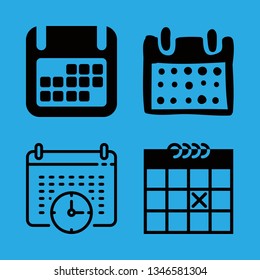calendar icon set