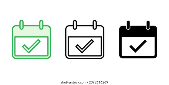 Calendar icon set. Calender symbol. calendar vector icon