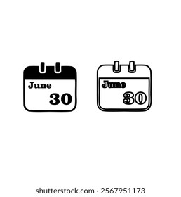 Calendar icon set. Calender symbol. calendar vector icon