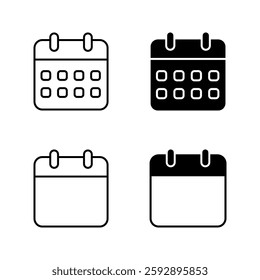 calendar icon set color editable