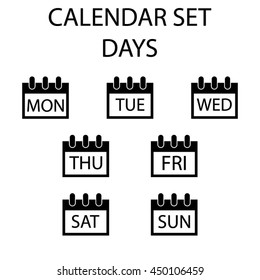 Calendar Icon Set - Days