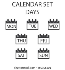 Calendar Icon Set - Days