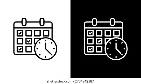 Kalender mit Symbolsatz
