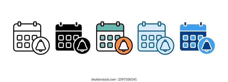 Calendar Icon Set Multiple Style Collection