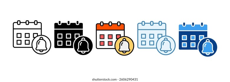 Calendar Icon Set Multiple Style Collection
