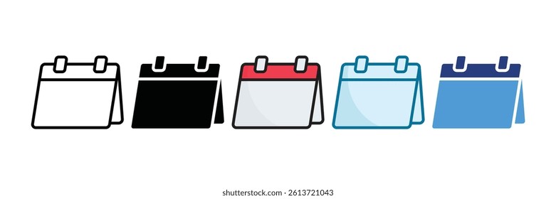 Calendar Icon Set Multiple Style Collection