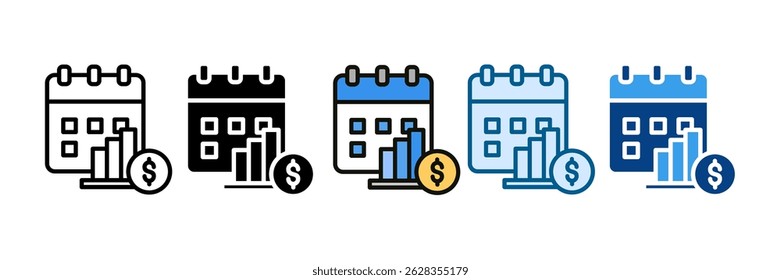 Calendar Icon Set Multiple Style Collection