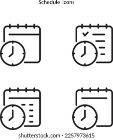 Calendar icon. Calendar icon set on white background, Calendar icon design for apps, web.