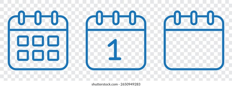 Calendar icon set. Calendar symbol. calendar vector icon