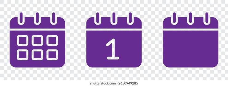 Calendar icon set. Calendar symbol. calendar vector icon