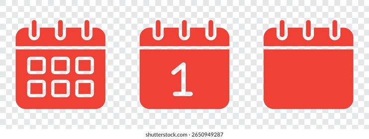 Calendar icon set. Calendar symbol. calendar vector icon