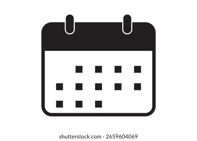 Kalendersymbolsatz. Kalendersymbol. Kalendervektorsymbol. Kalenderzeichen und -symbol. Symbol "Zeitplan".  