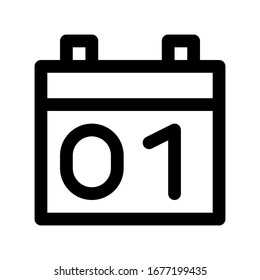 Calendar icon set. Vector graphic illustration. Suitable for website design, logo, app, template, and ui