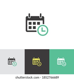 Calendar icon set vector illustration. UI Icon Calendar symbol